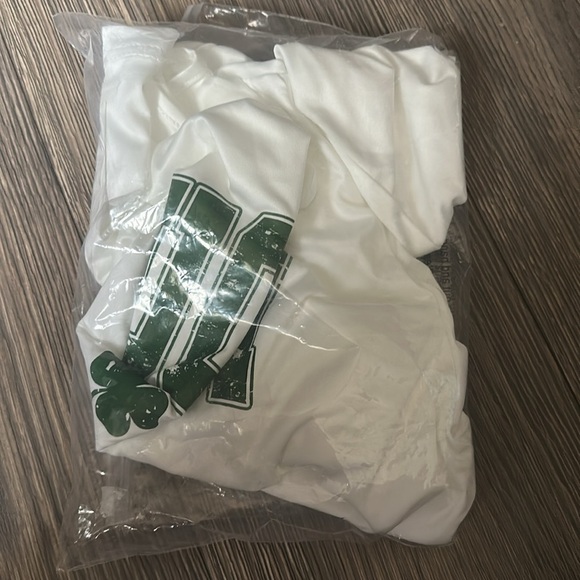 SHEIN White Asymmetrical Fitted Long Sleeve Tee - Picture 8 of 8